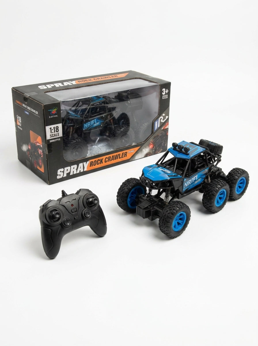 6-Wheel RC Rock Crawler Car with Remote Control & Battery – Off-Road Toy